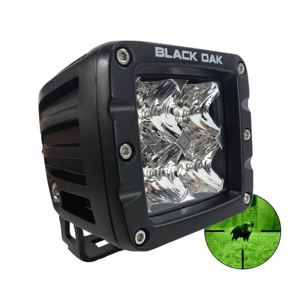 Black Oak Pro Series Infrared 2" 850nm Flood Pod Light - Black [2IR-POD850] - Essenbay Marine