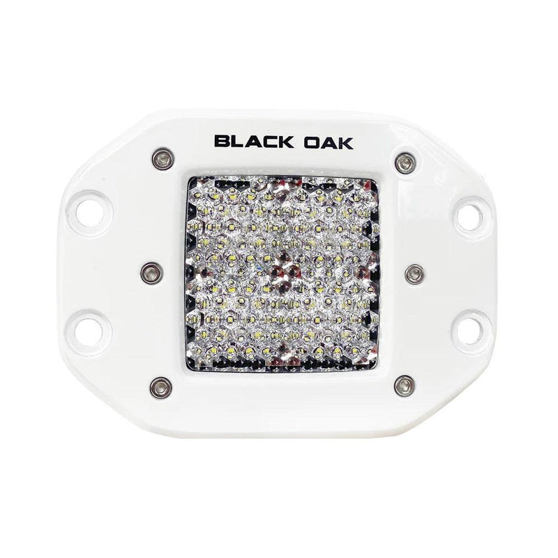 Black Oak Pro Series 2" Flush Mounted Diffused Light - White [2DM-FPOD10CR] - Essenbay Marine