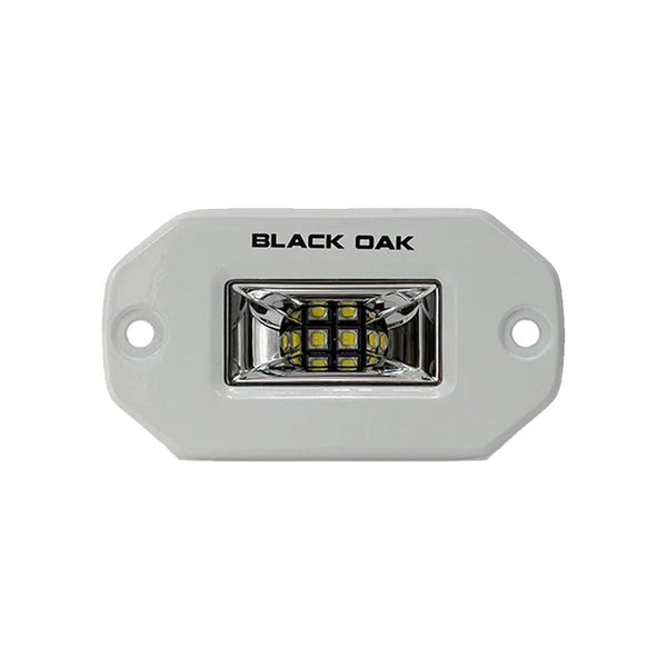 Black Oak Pro Series 2" Flush Mounted Scene Light - White [2FSL-SRPOD10CR] - Essenbay Marine