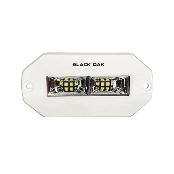 Black Oak Pro Series 4" Flush Mount Spreader Light - White Housing [4FMSL-S] - Essenbay Marine