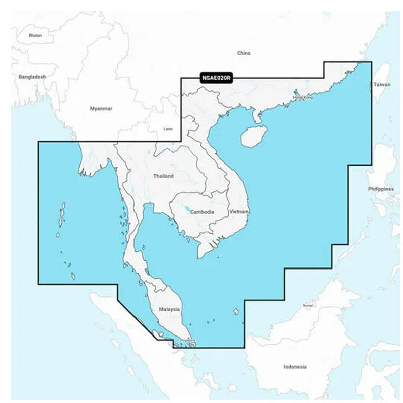 Garmin Navionics+ NSAE020R - South China  Andaman Seas - Marine Chart [010-C1218-20] - Essenbay Marine