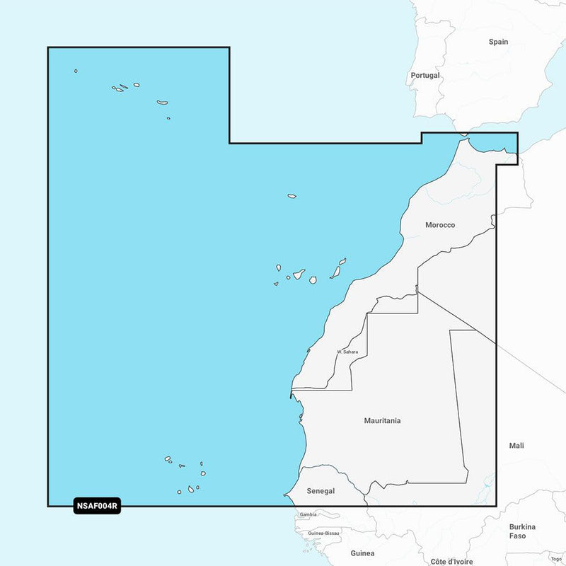 Garmin Navionics+ NSAF004R - Africa, Northwest - Marine Chart [010-C1227-20] - Essenbay Marine