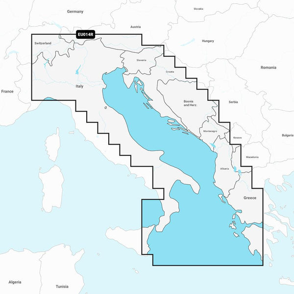 Garmin Navionics+ NSEU014R - Italy, Adriatic Sea - Marine Chart [010-C1239-20] - Essenbay Marine