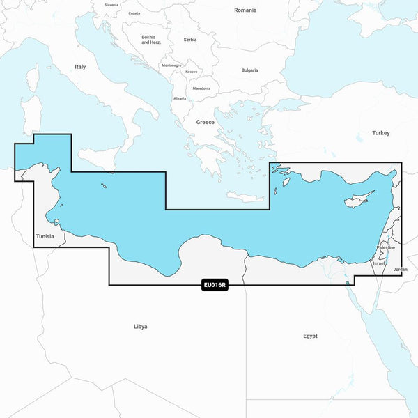 Garmin Navionics+ NSEU016R - Mediterranean Sea, Southeast - Marine Chart [010-C1241-20] - Essenbay Marine