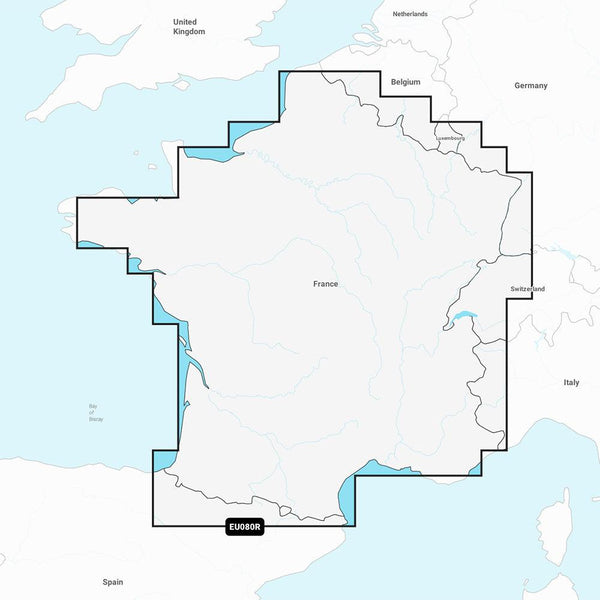 Garmin Navionics+ NSEU080R - France, Lakes  Rivers - Marine Chart [010-C1256-20] - Essenbay Marine