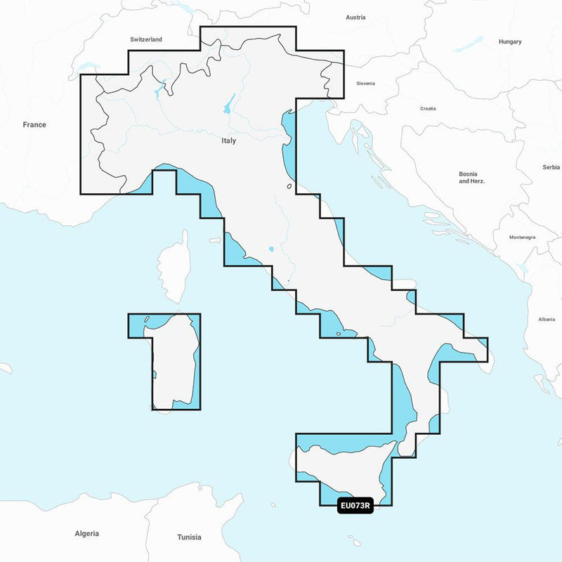 Garmin Navionics+ NSEU073R - Italy Lakes  Rivers - Marine Chart [010-C1268-20] - Essenbay Marine