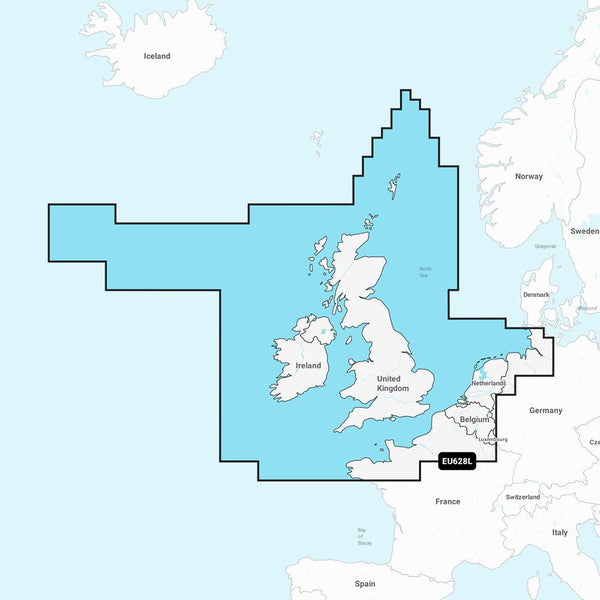 Garmin Navionics+ NSEU628L - U.K., Ireland  Holland - Marine Chart [010-C1271-20] - Essenbay Marine