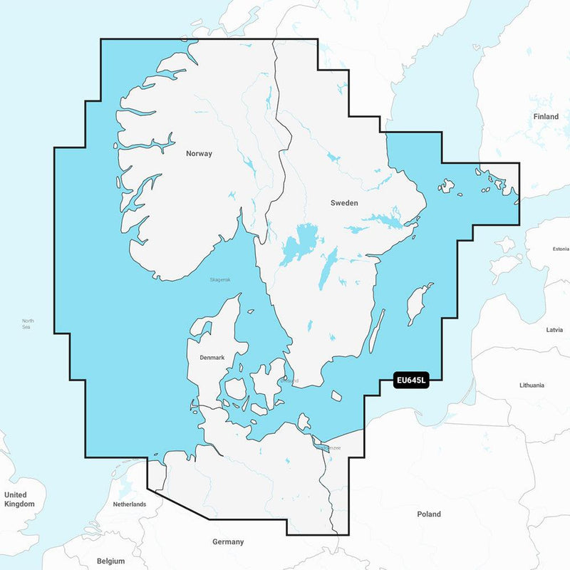 Garmin Navionics+ NSEU645L - Skagerrak  Kattegat - Marine Chart [010-C1274-20] - Essenbay Marine