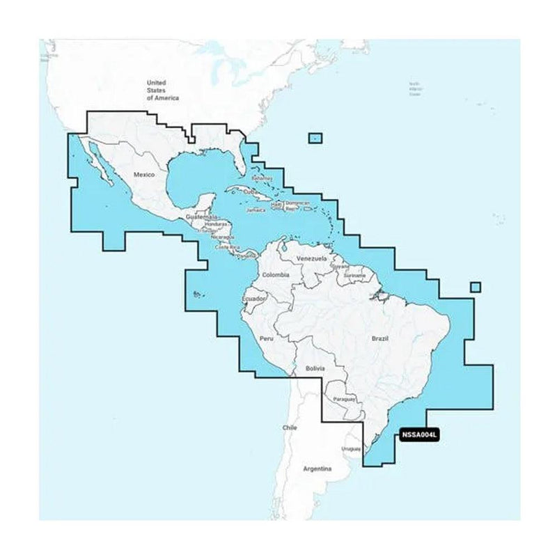 Garmin Navionics+ NSSA004L - Mexico, the Caribbean to Brazil - Inland  Coastal Marine Chart [010-C1285-20] - Essenbay Marine