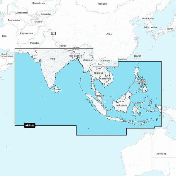 Garmin Navionics Vision+ NVAE010L - Indian Ocean  South China Sea - Marine Chart [010-C1213-00] - Essenbay Marine