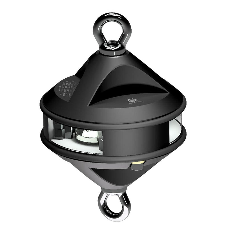 Lopolight Series 200-012 - Hoist Light - 2NM - White - Black Housing [200-012G2-H1C-B] - Essenbay Marine