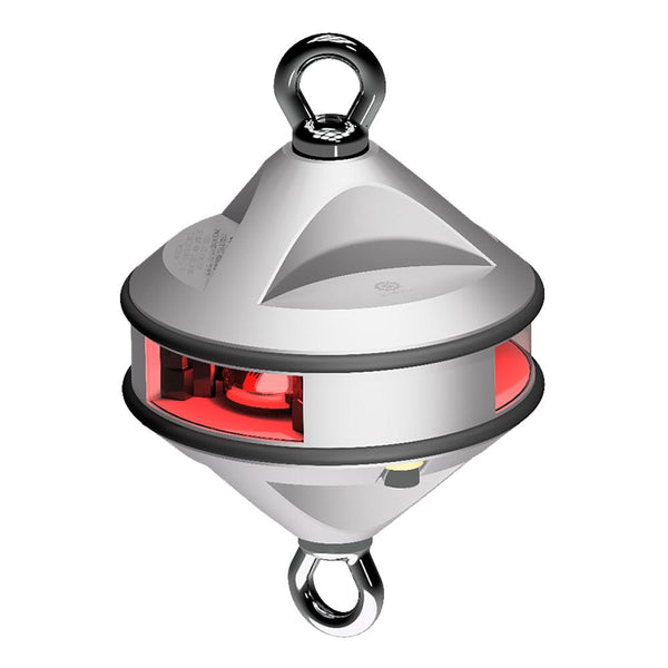 Lopolight Series 200-014 - Hoist Light - 2NM - Red - Silver Housing [200-014G2-H1C] - Essenbay Marine