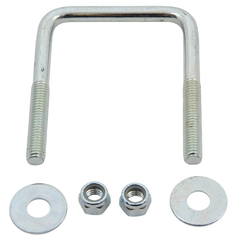 C.E. Smith Zinc U-Bolt 7/16"-14 X 3-1/8" X 4" w/Washers  Nuts - Square [15253A] - Essenbay Marine