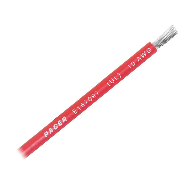 Pacer Red 10 AWG Battery Cable - Sold By The Foot [WUL10RD-FT] - Essenbay Marine