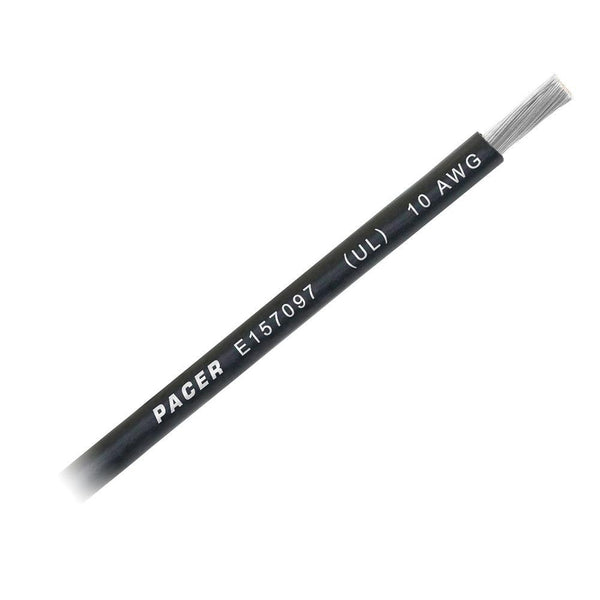 Pacer Black 10 AWG Battery Cable - Sold By The Foot [WUL10BK-FT] - Essenbay Marine