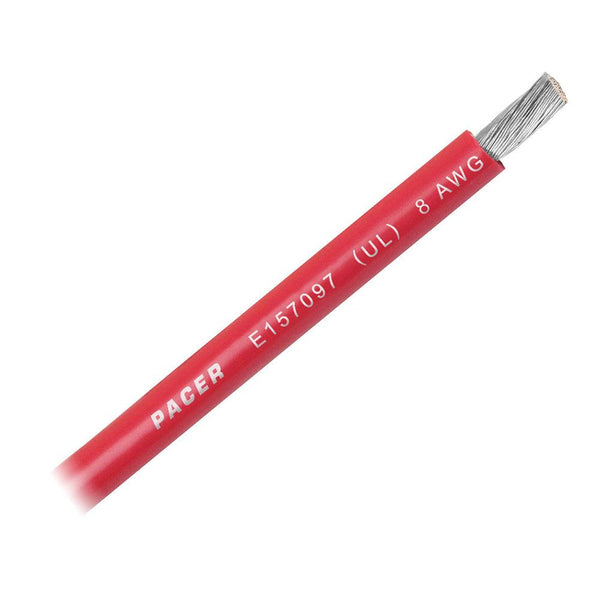 Pacer Red 8 AWG Battery Cable - Sold By The Foot [WUL8RD-FT] - Essenbay Marine