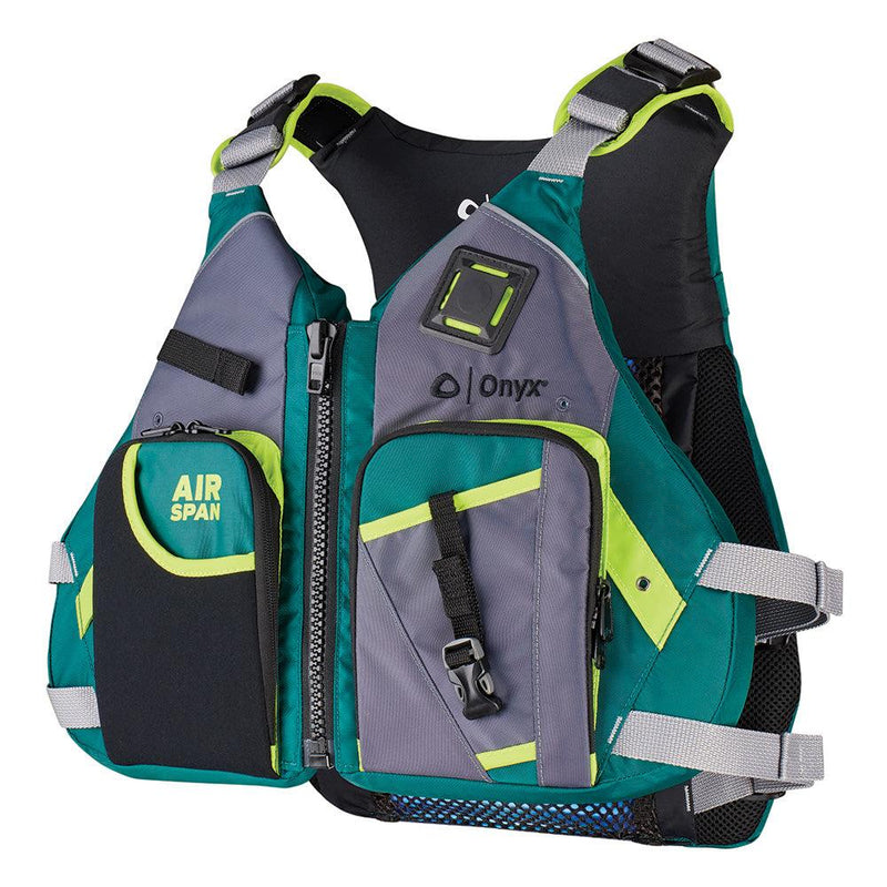 Onyx Airspan Angler Life Jacket - XS/SM - Green [123200-400-020-23] - Essenbay Marine