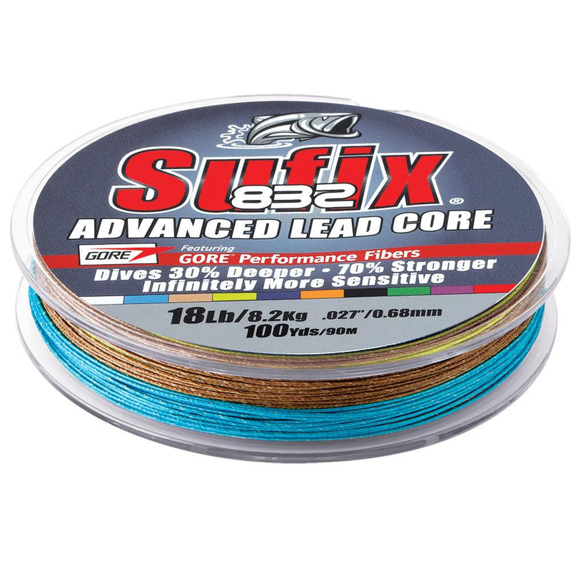 Sufix 832 Advanced Lead Core - 18lb - 10-Color Metered - 100 yds [658-118MC] - Essenbay Marine