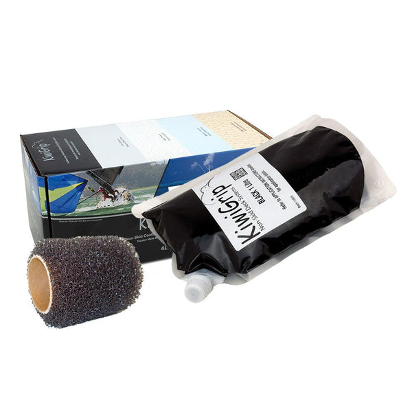 KiwiGrip 1 Liter Pouch - Black w/4" Roller [KG-1BK-PR] - Essenbay Marine