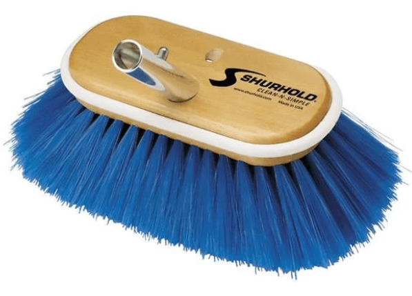 SHURHOLD 6" Deck Brush EXTRA SOFT blue nylon #970 - Essenbay Marine