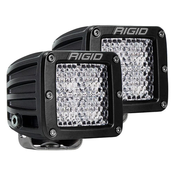 RIGID Industries D-Series PRO Flood Diffused Surface Mount Black Light - Pair [202513] - Essenbay Marine