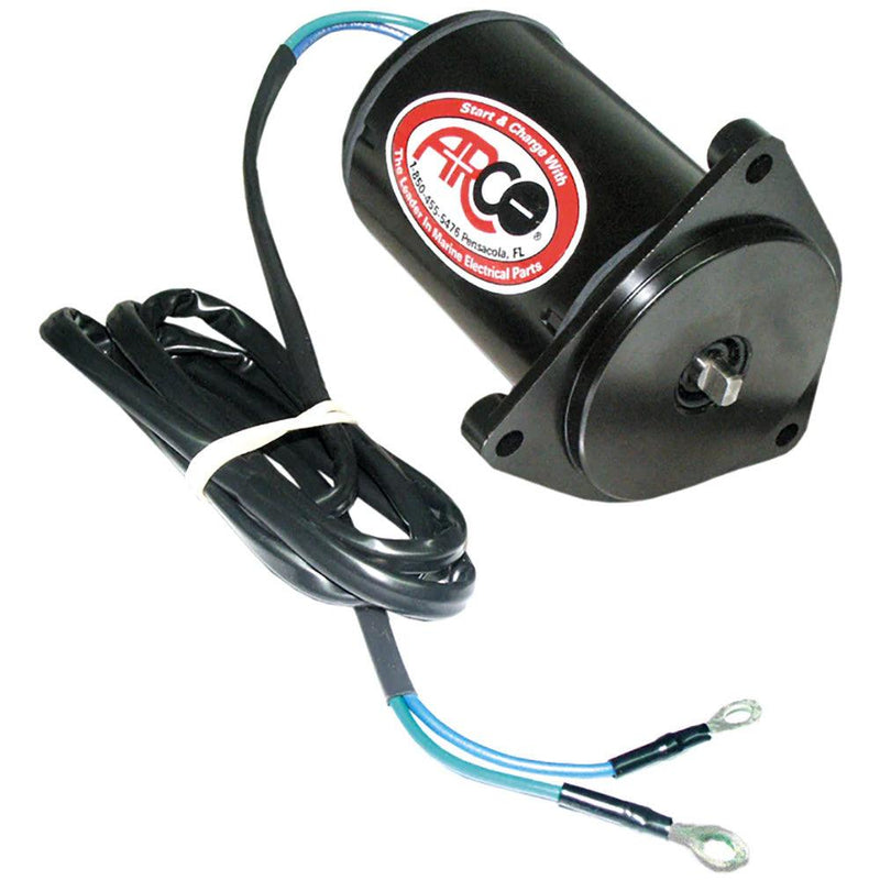 ARCO Marine Replacement Outboard Tilt Trim Motor - Yamaha, 2-Wire, 3 Bolt, Flat Blade Shaft [6260] - Essenbay Marine