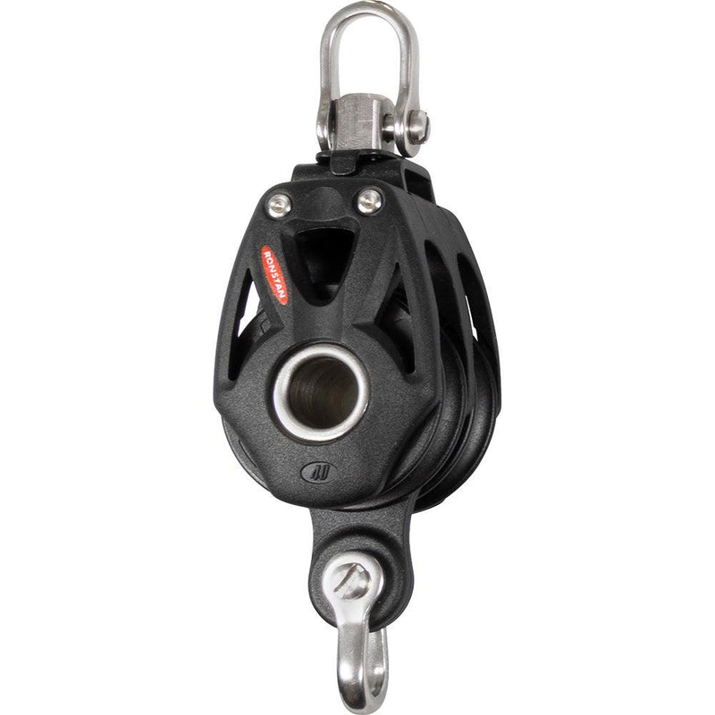 Ronstan Series 40 Orbit BB Double Block w/Becket  Swivel Shackle [RF48210] - Essenbay Marine