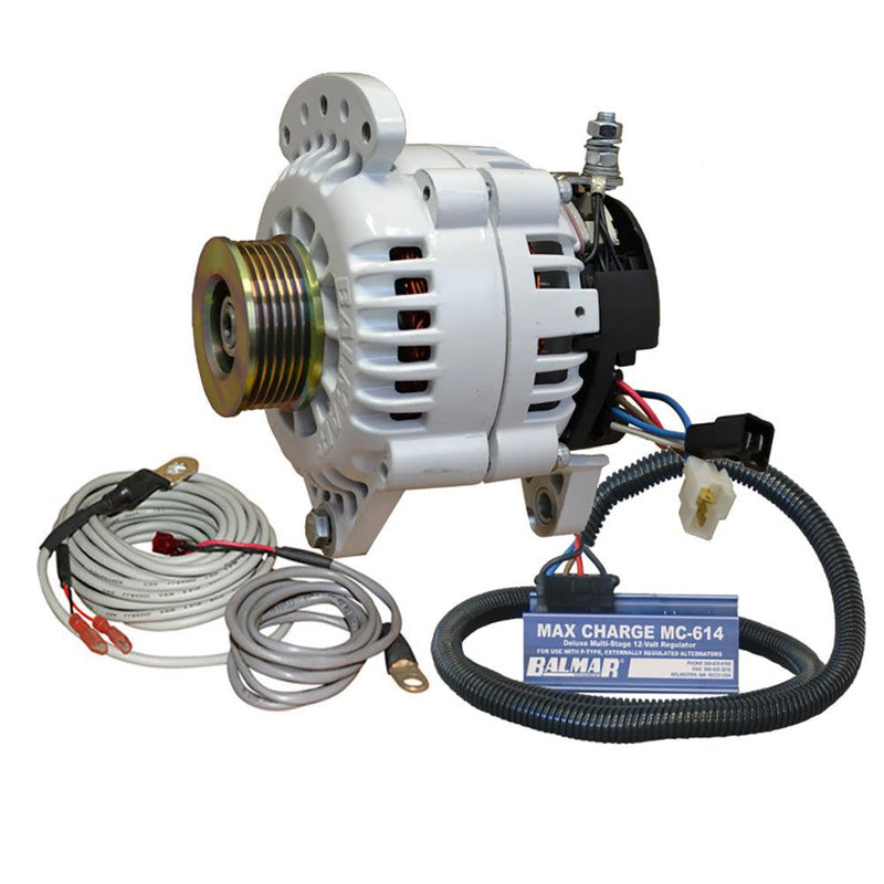 Balmar Alternator 100 AMP Kit 12V 3.15" Dual Foot Saddle K6 Pulley Regulator  Temp Sensor [60-YP-MC-100-K6] - Essenbay Marine