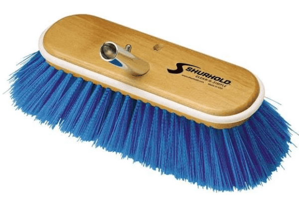 SHURHOLD 10" Deck Brush EXTRA SOFT blue nylon #975 - Essenbay Marine