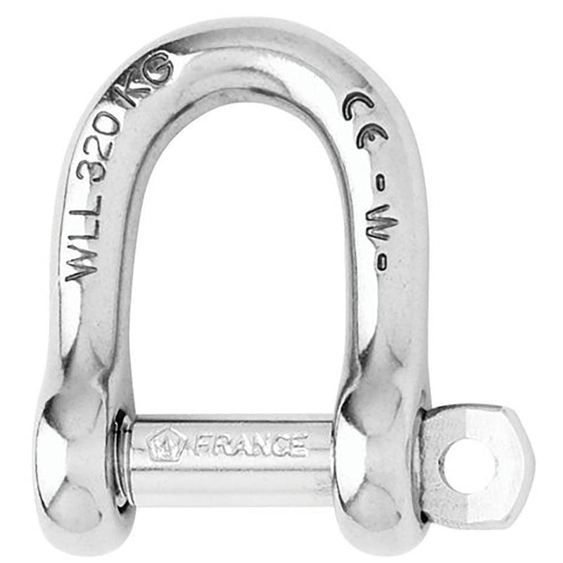 Wichard Self-Locking D Shackle - 12mm Diameter - 15/32" [01206] - Essenbay Marine