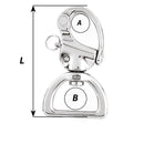 Wichard HR Snap Shackle Webbing Swivel - 100mm Length - 3-15/16" [02376] - Essenbay Marine