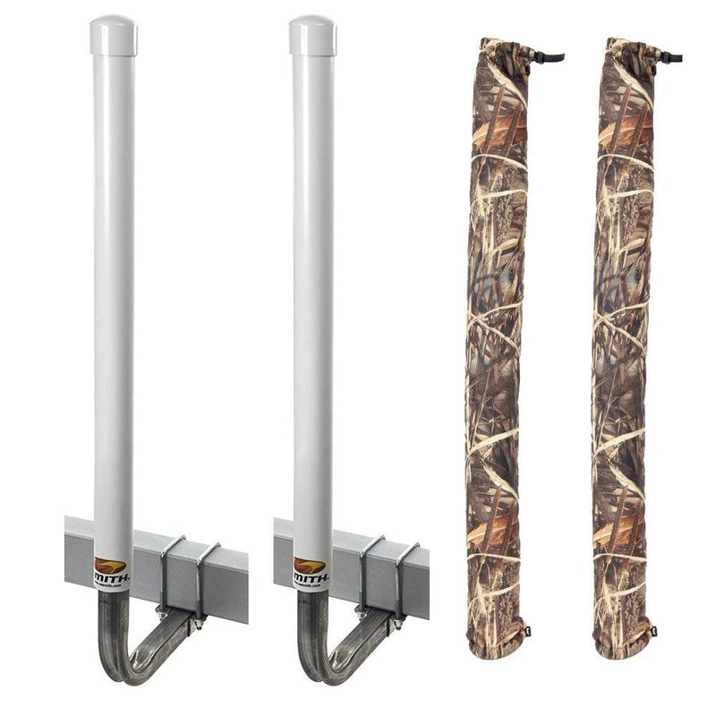 C.E. Smith 60" Post Guide-On w/Unlighted Posts  FREE Camo Wet Lands Post Guide-On Pads [27640-903] - Essenbay Marine