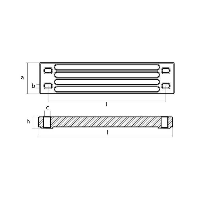 Tecnoseal Zinc Yamaha Bar Anode f/Engine Bracket [01112-1] - Essenbay Marine