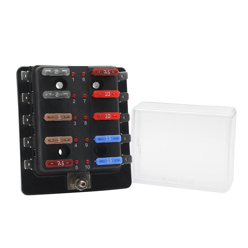 Cole Hersee Standard 10 ATO Fuse Block w/LED Indicators [880023-BP] - Essenbay Marine