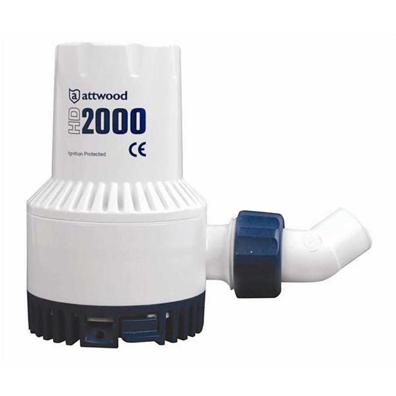 Attwood HD2000 Heavy Duty Bilge Pump - 24V  2000 GPH [4770-4] - Essenbay Marine