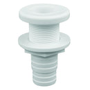 Attwood White Plastic Thru-Hull Fitting - 1-1/8" Inner Diameter [3874-3] - Essenbay Marine