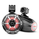 DS18 X Series HYDRO 6.5" Wakeboard Pod Tower Speaker w/RGB LED Light - Black Carbon Fiber [CF-X6TP] - Essenbay Marine