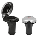 Attwood Deck Fill f/Carbon Canister System - Straight Body  Scalloped Chrome Cap [99DFCCSZ1S] - Essenbay Marine