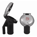 Attwood Deck Fill f/Pressure Relief Systems - Angled Body  Scalloped Stainless Steel Cap [99DFPVAS1S] - Essenbay Marine