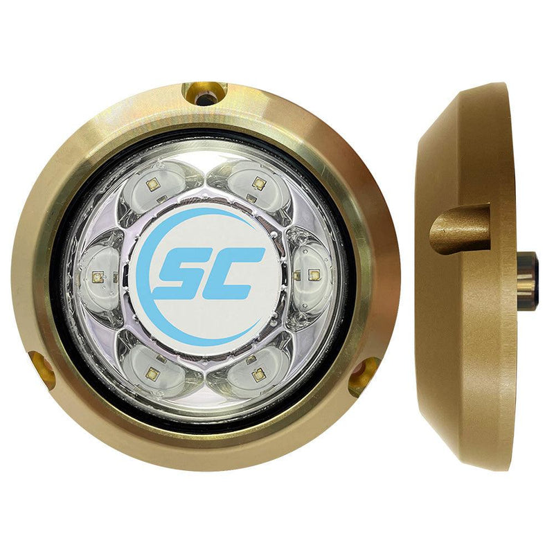 Shadow-Caster SC3 Series Great White Bronze Surface Mount Underwater Light [SC3-GW-BZSM] - Essenbay Marine