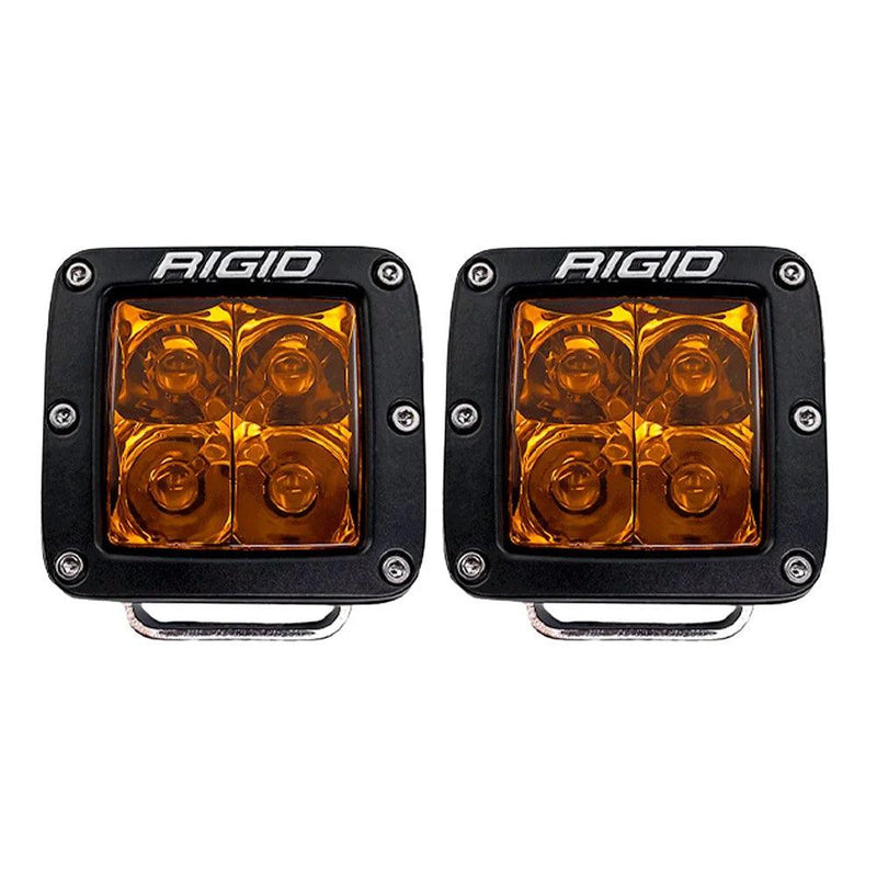 RIGID Industries D-Series Spot w/Amber Pro Lens - Pair [20252] - Essenbay Marine