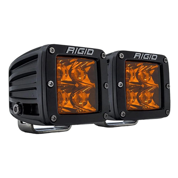 RIGID Industries D-Series Spot w/Amber Pro Lens - Pair [20252] - Essenbay Marine