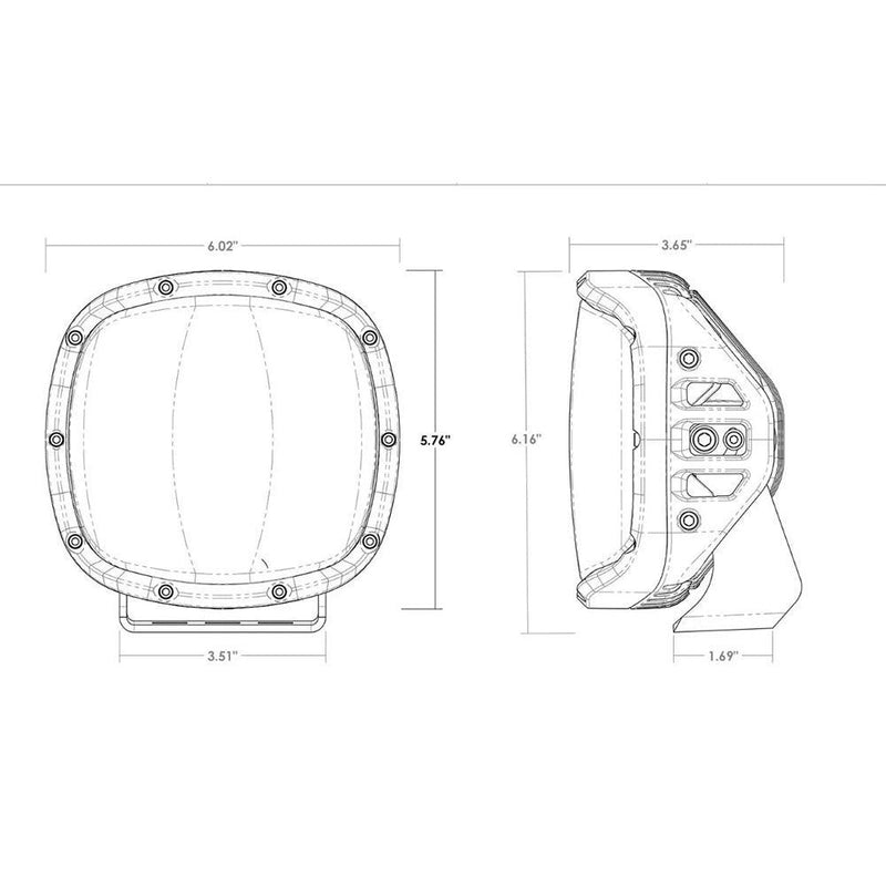 RIGID Industries Adapt XP w/Amber Pro Lens [300514] - Essenbay Marine