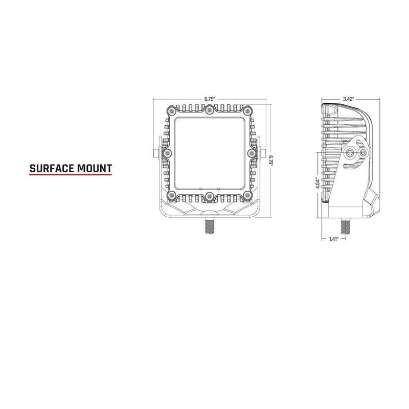 RIGID Industries Q-Series Spot w/Amber Pro Lens [244293] - Essenbay Marine