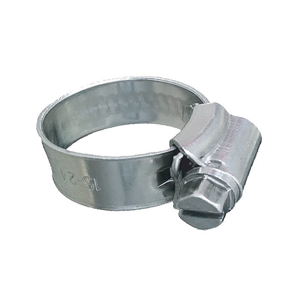 Trident Marine 316 SS Non-Perforated Worm Gear Hose Clamp - 3/8" Band Range - (3/4"  1-1/8") Clamping Range - 10-Pack - SAE Size 10 [705-0581] - Essenbay Marine