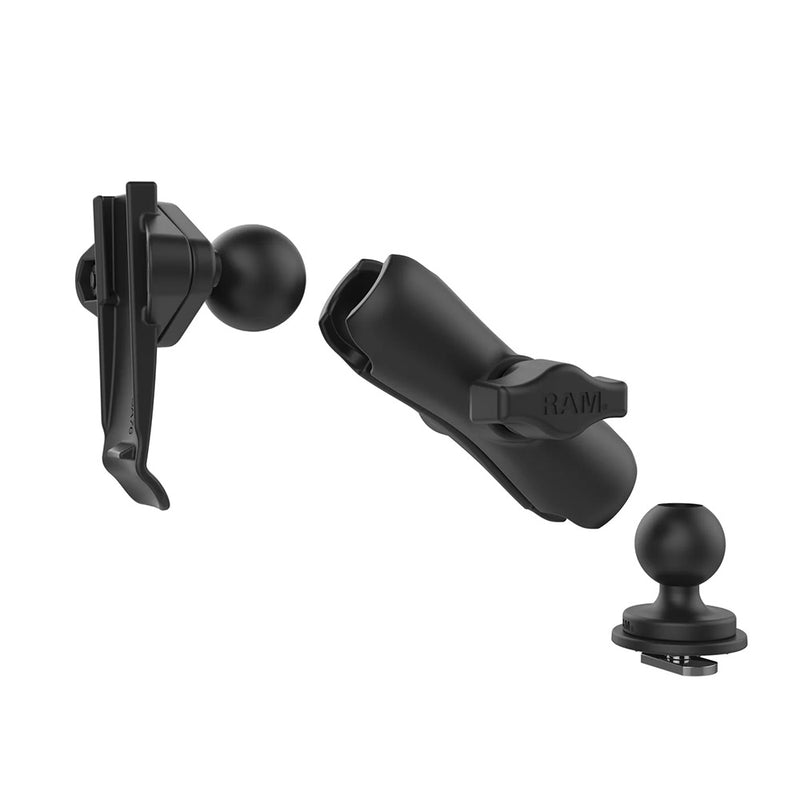 RAM Mount RAM Track Ball Double Ball Mount w/Garmin Spine Clip Holder [RAP-B-202-GA76-TRA1U] - Essenbay Marine