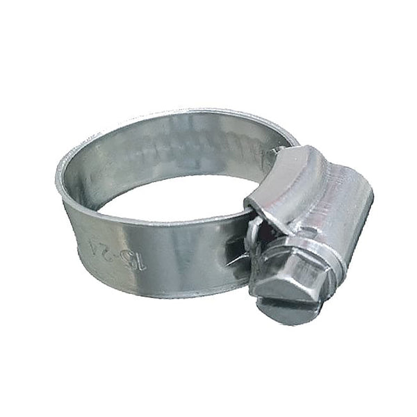 Trident Marine 316 SS Non-Perforated Worm Gear Hose Clamp - 3/8" Band Range - (1-1/16"  1-1/2") Clamping Range - 10-Pack - SAE Size 16 [705-1001] - Essenbay Marine