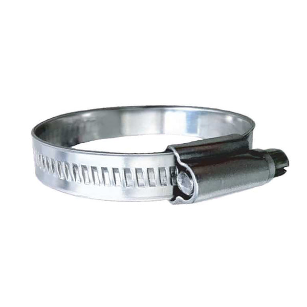 Trident Marine 316 SS Non-Perforated Worm Gear Hose Clamp - 15/32" Band Range - (7/8" 1-1/4") Clamping Range - 10-Pack - SAE Size 12 [710-0341] - Essenbay Marine