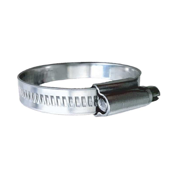 Trident Marine 316 SS Non-Perforated Worm Gear Hose Clamp - 15/32" Band Range - (3/4" 1-1/8") Clamping Range - 10-Pack - SAE Size 10 [710-0581] - Essenbay Marine