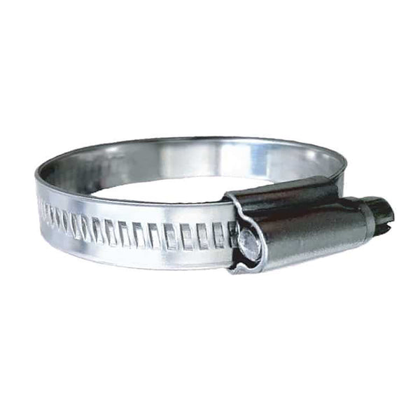 Trident Marine 316 SS Non-Perforated Worm Gear Hose Clamp - 15/32" Band Range - (1-1/16" 1-1/2") Clamping Range - 10-Pack - SAE Size 16 [710-1001] - Essenbay Marine